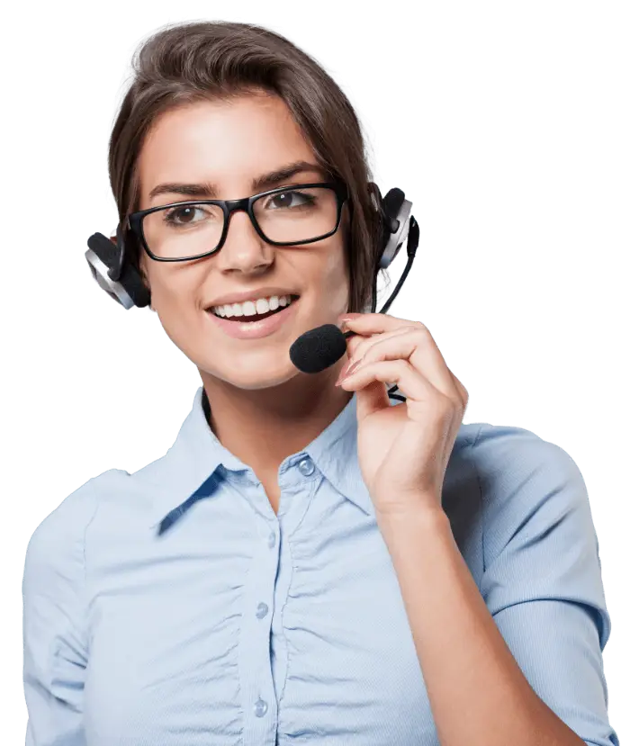 Woman attendant assisting a customer