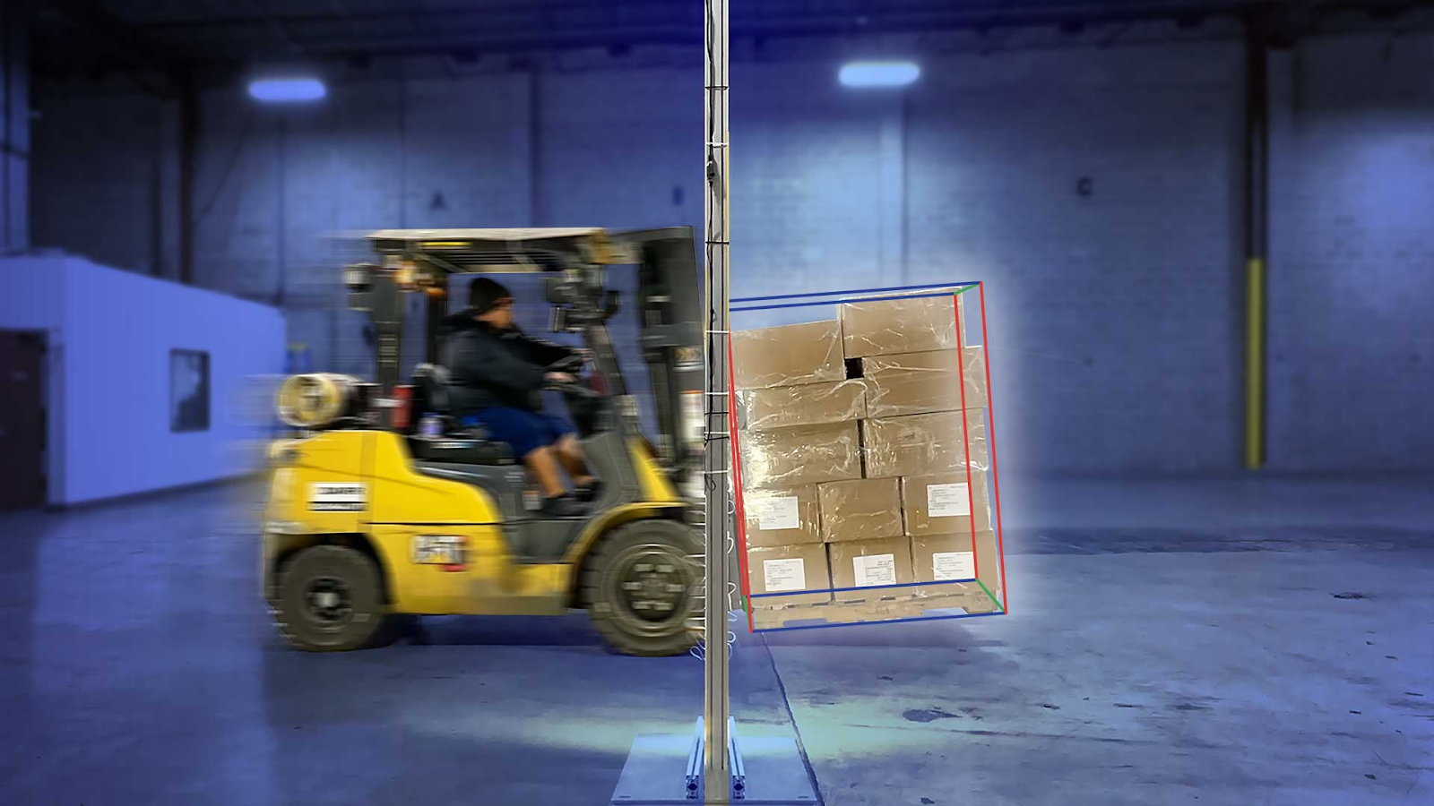 Roll-thru dimensioning system