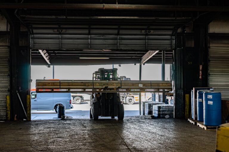 A photo of oversized freight on a forklift ready to be scanned by a Cargo Spectre oversized freight dimensioner